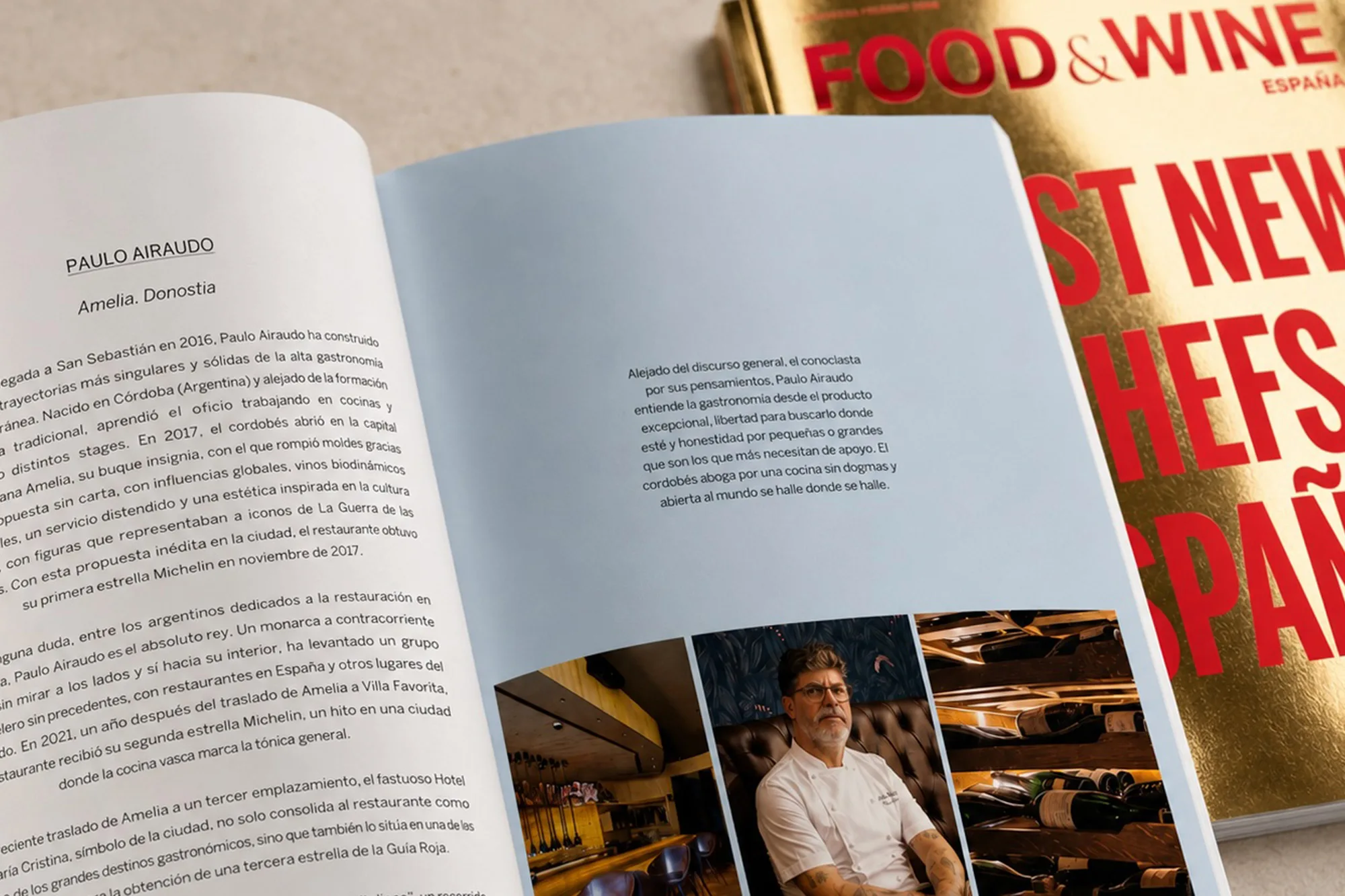 Paulo Airaudo featured in Food & Wine España’s Best New Chefs España edition